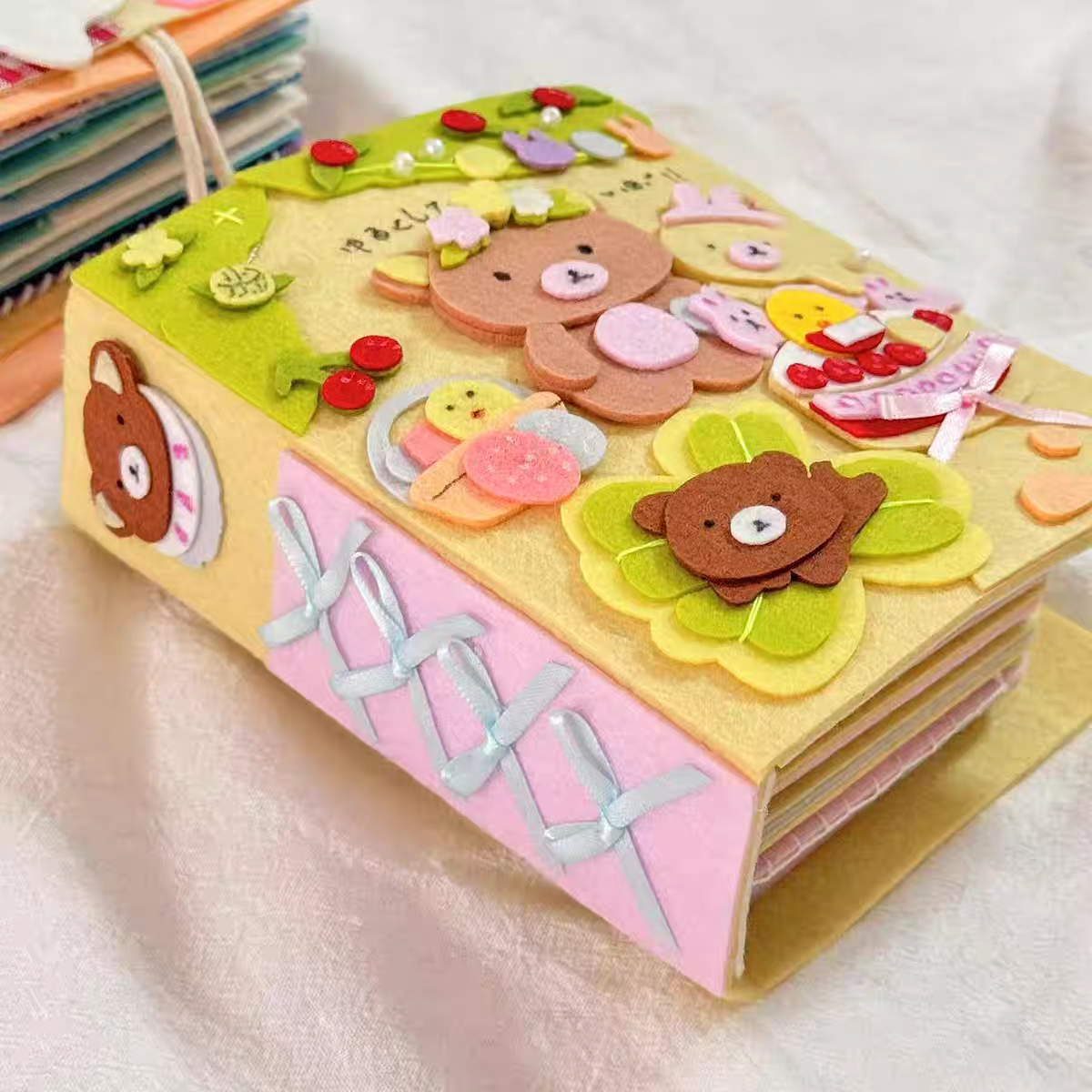 Handmade โRilakkumaโ Felt Photo Album | A Cozy Keepsake for Your Cutest Moments