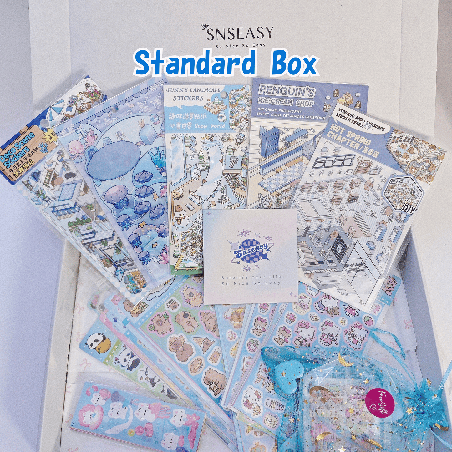 "All Blue" Scene Sticker Box - SNSEASY