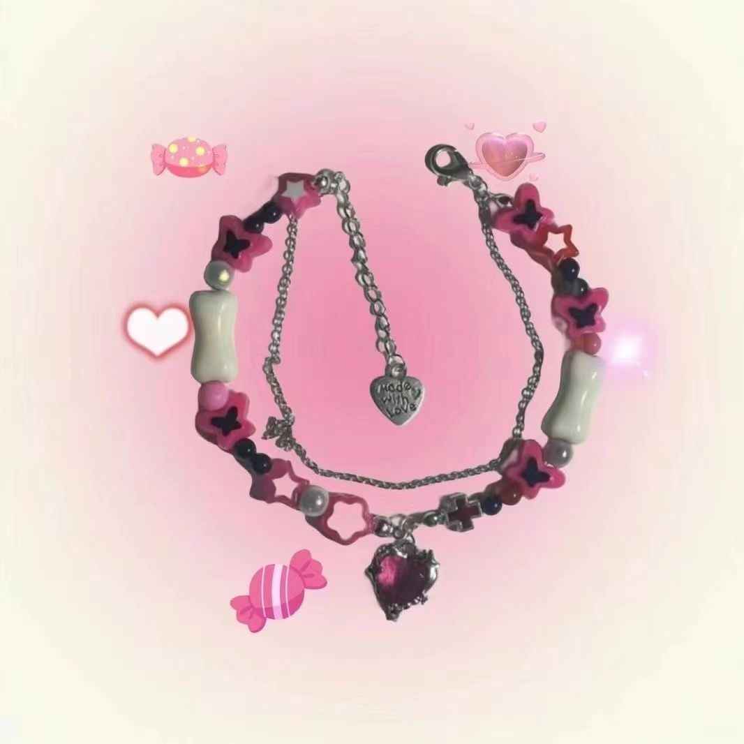 Handcrafted Adorable Girly Beaded Bracelet | Perfect for Friends | Trendy on Instagram - SNSEASY