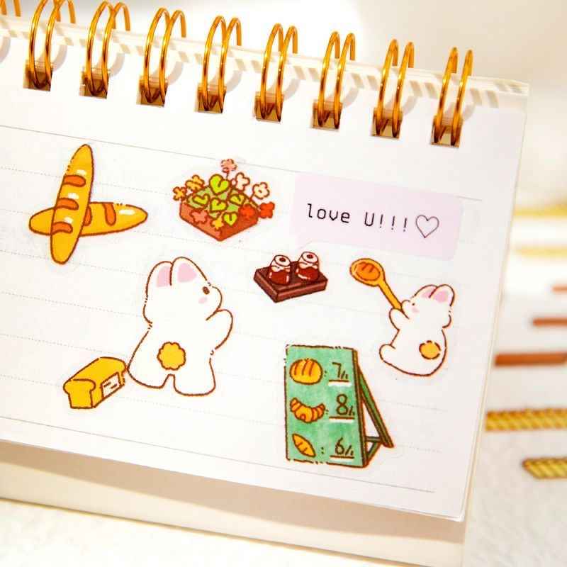 Cute Bunny 2.0 Shop Simulation – 3D Isometric Room Stickers Scene 4 Themes: Coffee Shop | Chocolate House | Cake Shop | Bread Shop - SNSEASY