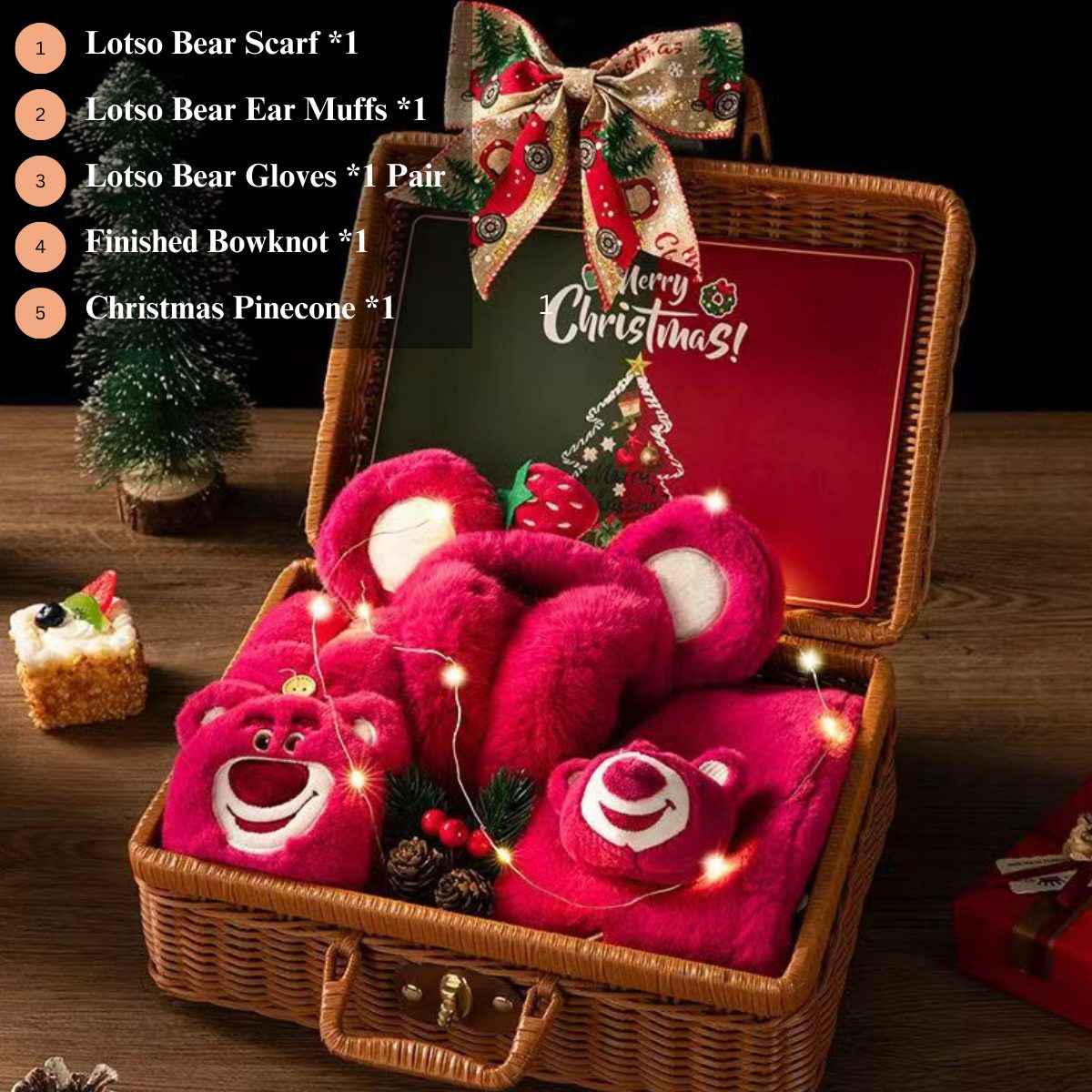 Christmas Gift Box with Handwoven Rattan - SNSEASY