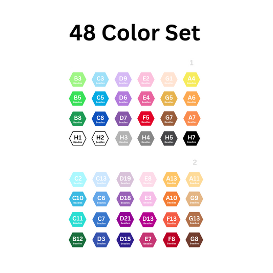 Perler Beads-48 Colors Fuse Beads Starter Kit