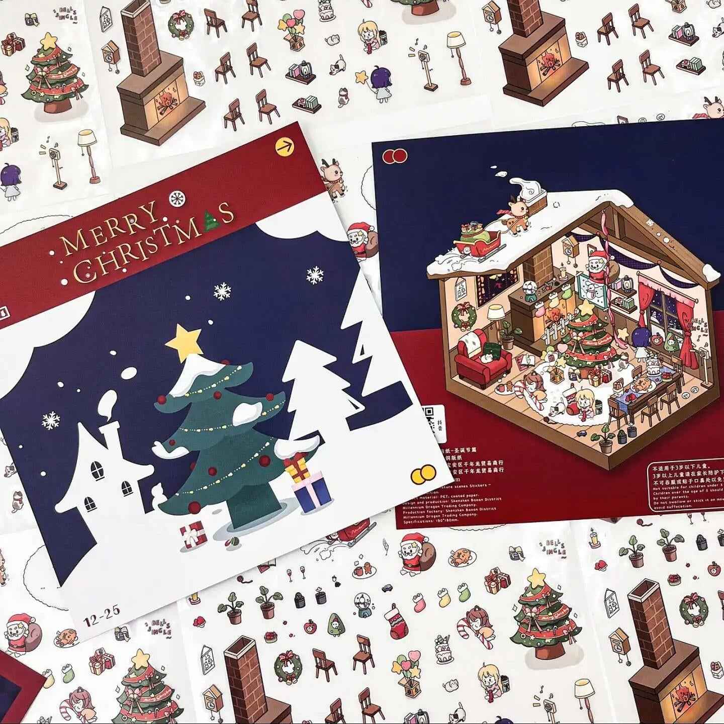 Christmas House – 3D Sticker Scene - SNSEASY