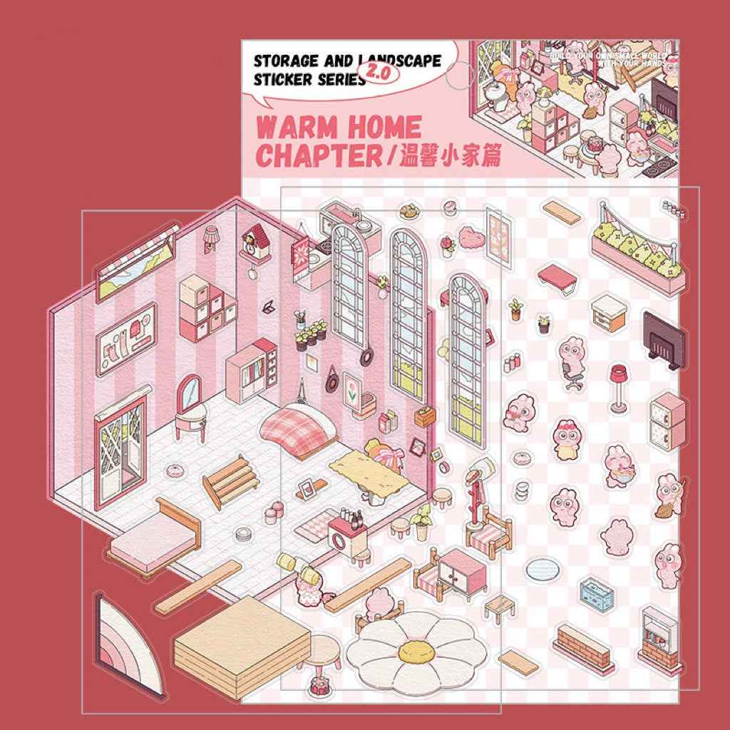 3D Stickers Scene - All 16 Themes | Version 1.0, 2.0, 3.0, 4.0 Sets - SNSEASY