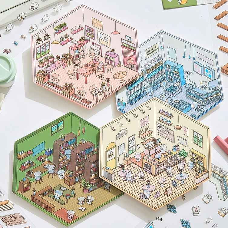 3D Stickers Scene - All 16 Themes | Version 1.0, 2.0, 3.0, 4.0 Sets - SNSEASY