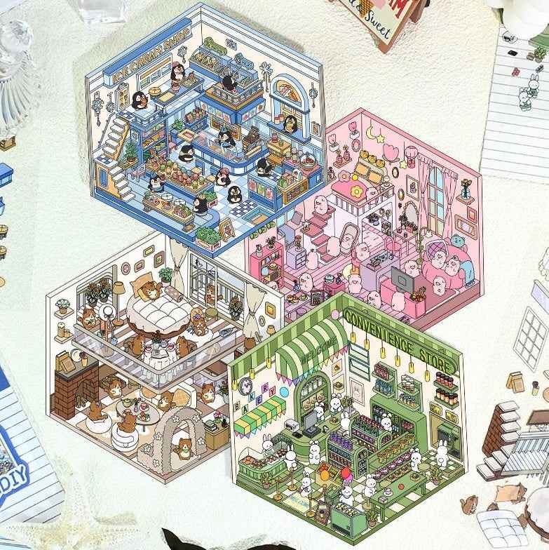 3D Stickers Scene - All 16 Themes | Version 1.0, 2.0, 3.0, 4.0 Sets - SNSEASY