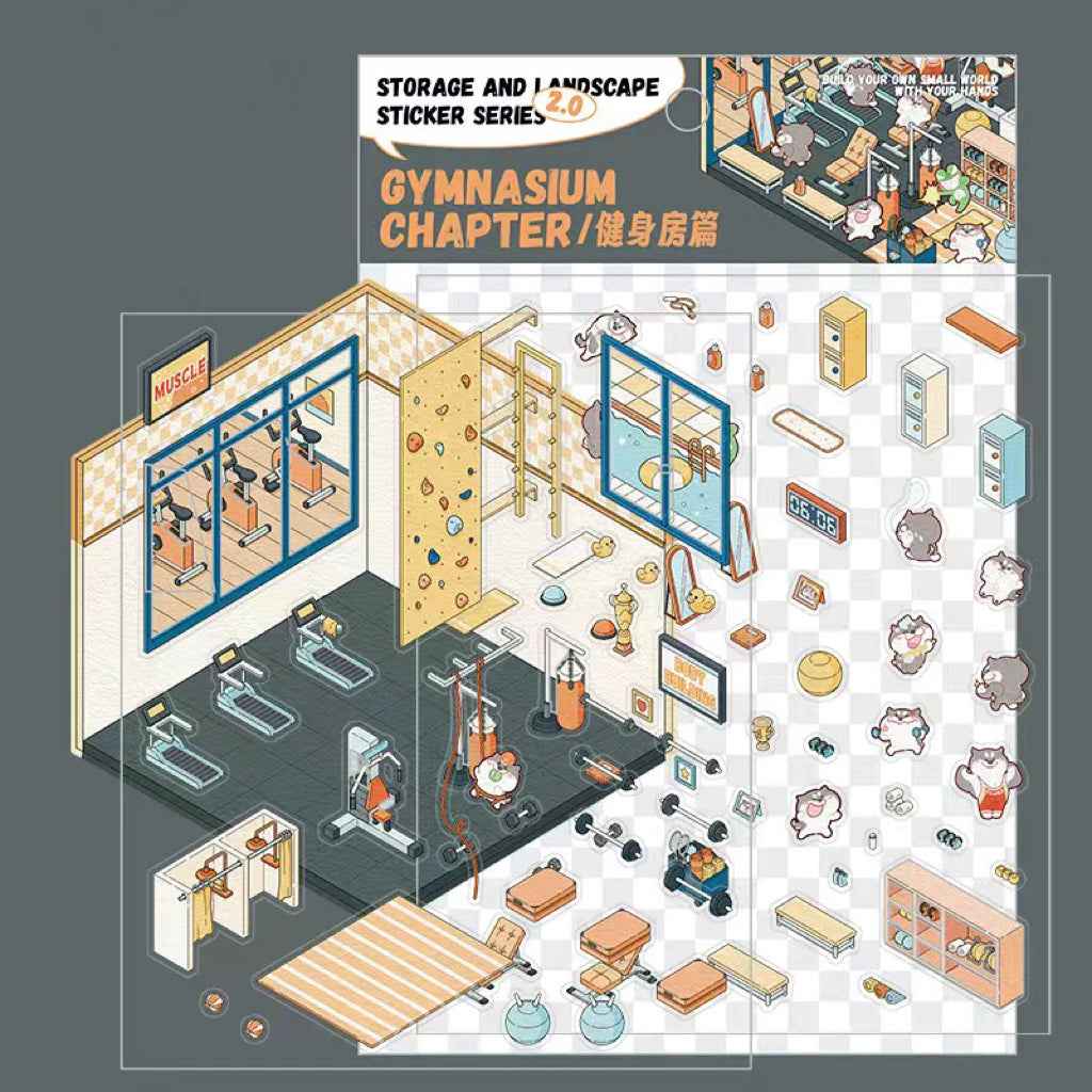 3D Stickers Scene - All 16 Themes | Version 1.0, 2.0, 3.0, 4.0 Sets - SNSEASY