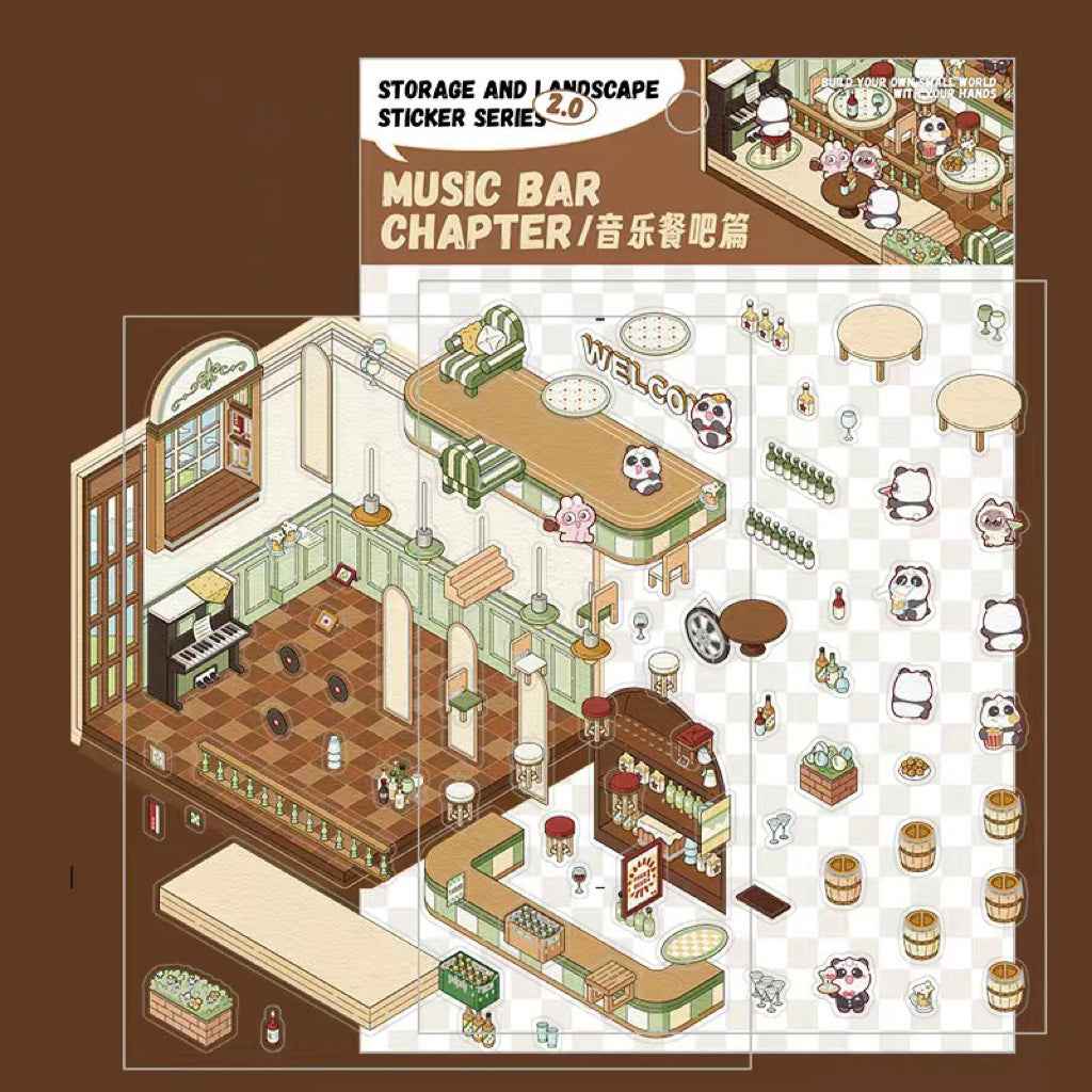 3D Stickers Scene - All 16 Themes | Version 1.0, 2.0, 3.0, 4.0 Sets - SNSEASY