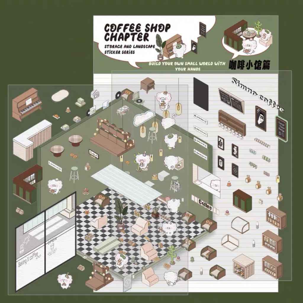 3D Stickers Scene - All 16 Themes | Version 1.0, 2.0, 3.0, 4.0 Sets - SNSEASY