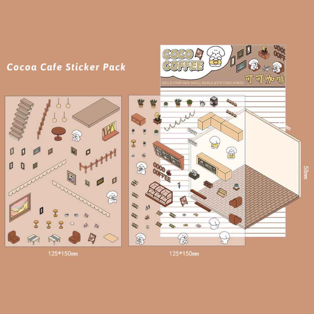3D Stickers Scene - All 16 Themes | Version 1.0, 2.0, 3.0, 4.0 Sets - SNSEASY