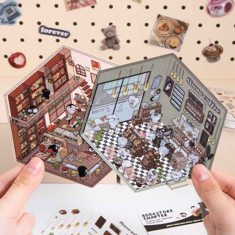3D Stickers Scene - All 16 Themes | Version 1.0, 2.0, 3.0, 4.0 Sets - SNSEASY