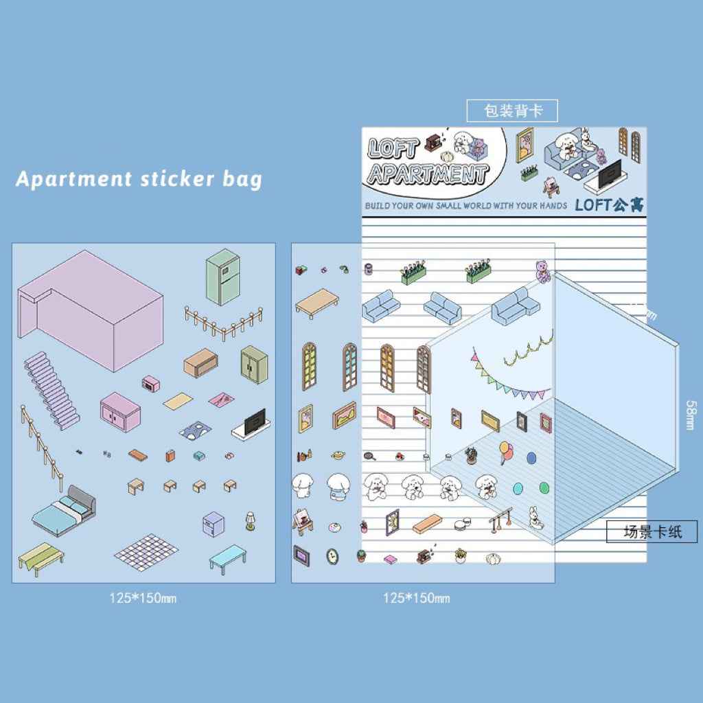 3D Stickers Scene - All 16 Themes | Version 1.0, 2.0, 3.0, 4.0 Sets - SNSEASY