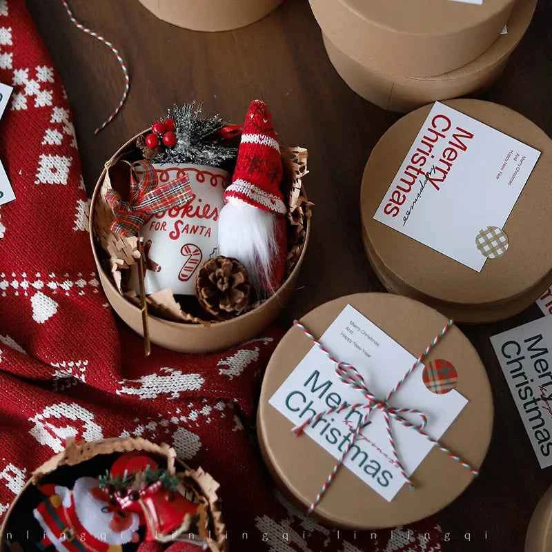 Christmas Gift Box with Kraft Paper Box - SNSEASY