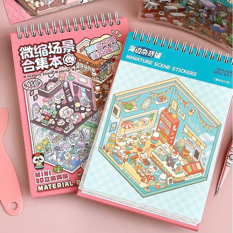 Miniature_3D_Scene_Stickers_Scrapbook_–_20_Unique_Themes