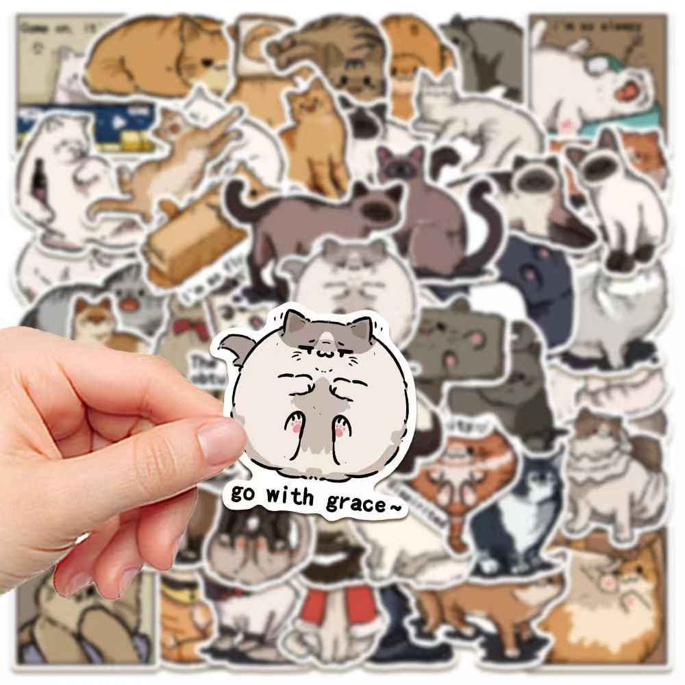 Graffiti Cats & Dogs 100-Piece Sticker Pack | Fun Characters, DIY Crafting, Journal, Laptop, Water Bottle, Scrapbooking, Reusable, Waterproof PVC