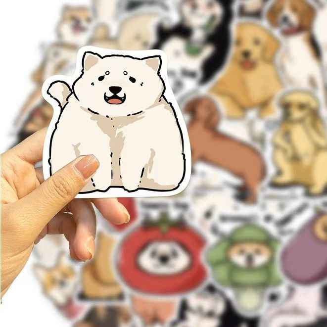 Graffiti Cats & Dogs 100-Piece Sticker Pack | Fun Characters, DIY Crafting, Journal, Laptop, Water Bottle, Scrapbooking, Reusable, Waterproof PVC
