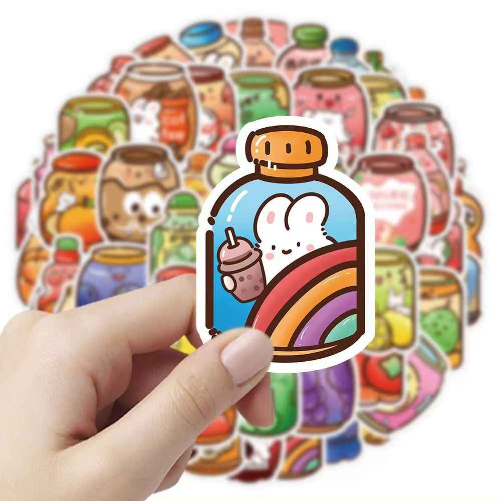 Soda & Snack Food 60-Piece Sticker Pack | Non-Repeating Designs, DIY Crafting, Journal, Laptop, Water Bottle, Scrapbooking, Reusable, Waterproof PVC