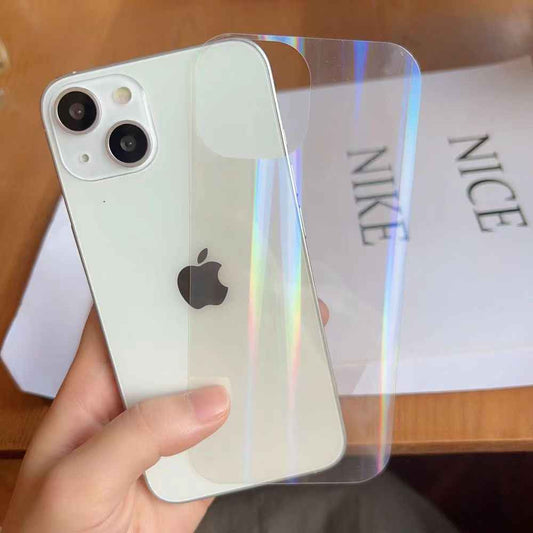 Aurora Transparent Back Card 5Pcs for Apple Phone Case - Compatible with Sticker Pack for DIY Decorative