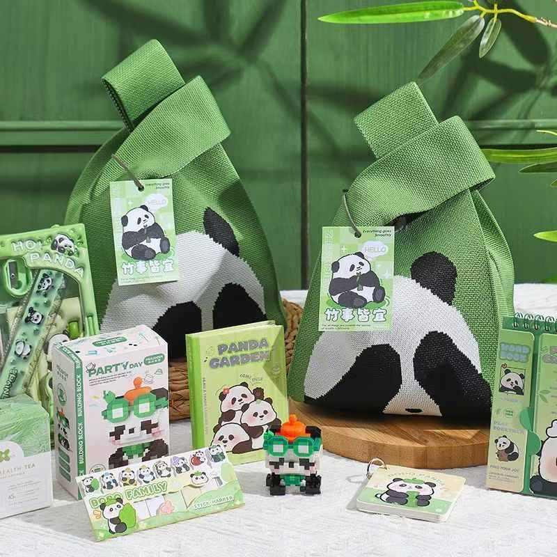 Cute Panda Gift Bag Perfect for Back-to-School, Graduation, and Birthdays