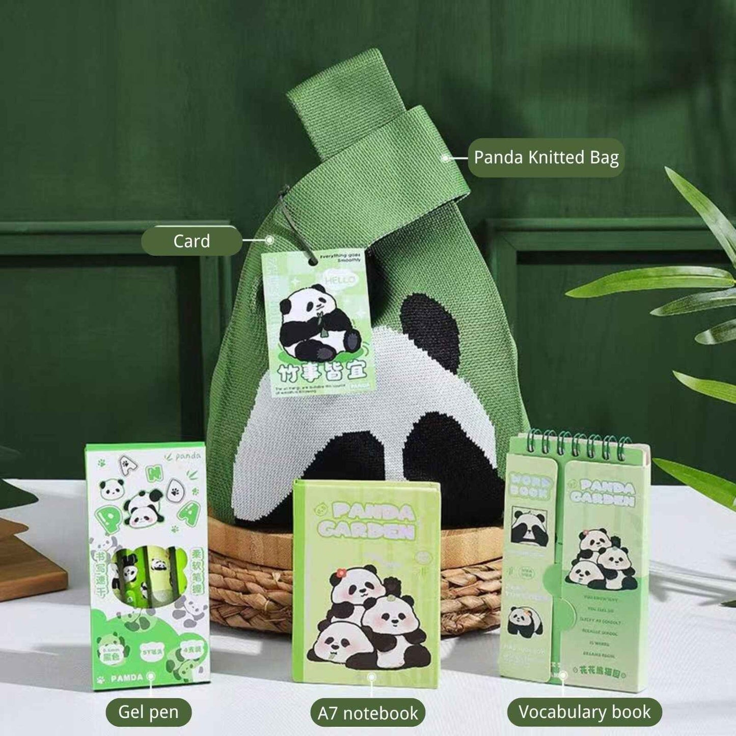 Cute Panda Gift Bag Perfect for Back-to-School, Graduation, and Birthdays
