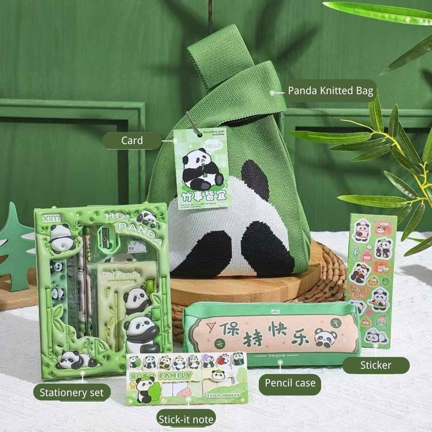 Cute Panda Gift Bag Perfect for Back-to-School, Graduation, and Birthdays