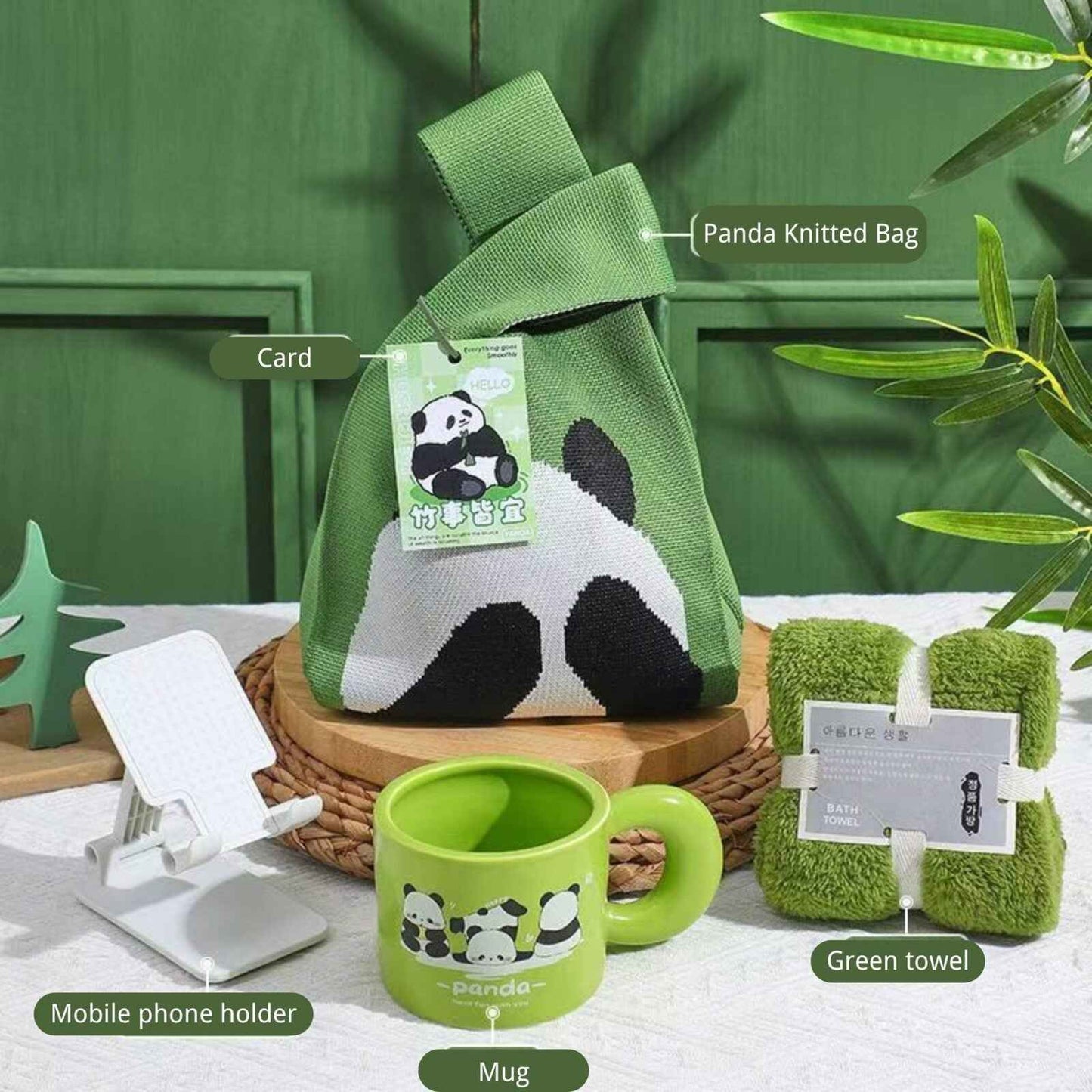 Cute Panda Gift Bag Perfect for Back-to-School, Graduation, and Birthdays