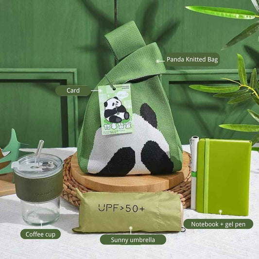 Cute Panda Gift Bag Perfect for Back-to-School, Graduation, and Birthdays