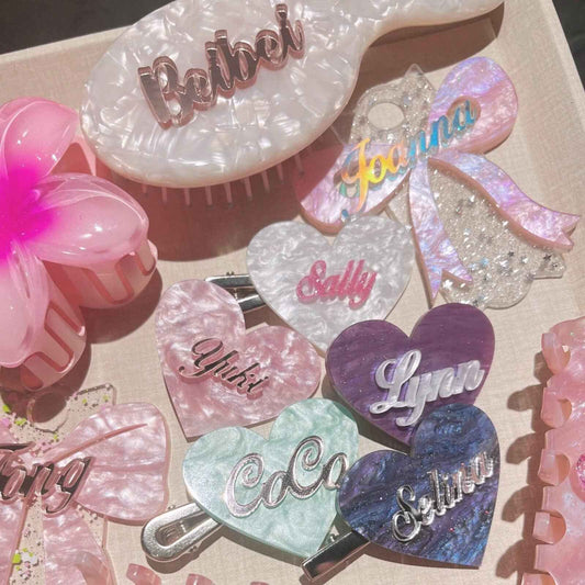 Original Sweet Private Custom Love Hair Clip - Custom Gift