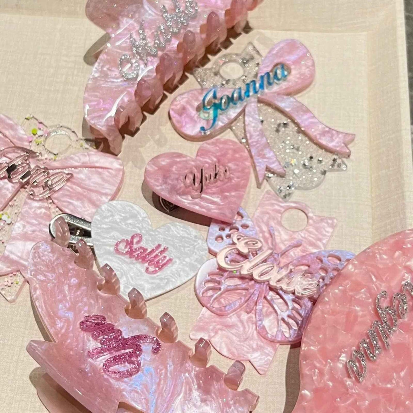 Original Sweet Private Custom Love Hair Clip - Custom Gift