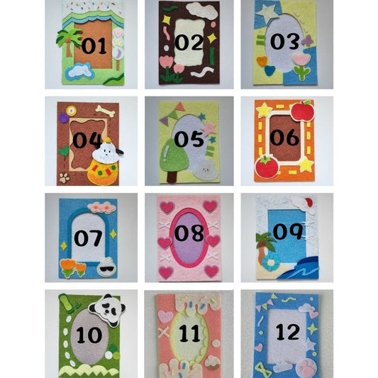 DIY Felt Photo Album Inner Page Kit – Handmade Pre-cut Craft Set (36 Styles)