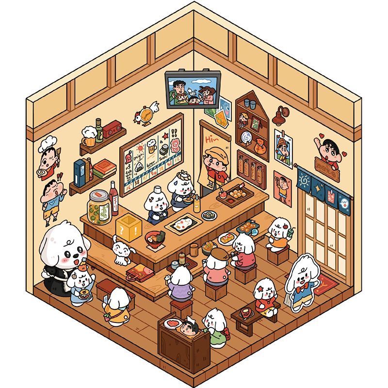 BoBo Puppy Sticker Book β 12 Fun-Themed Scenes | 3D Miniature Scene Stickers