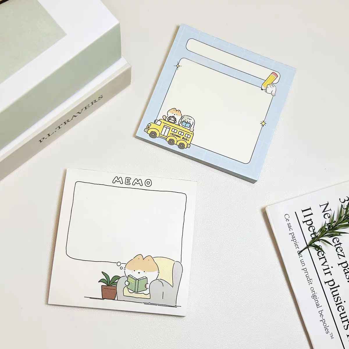 Meow & Bun All-in-One Cute Stationery Set β 15-Piece Gift Box for Journal Lovers