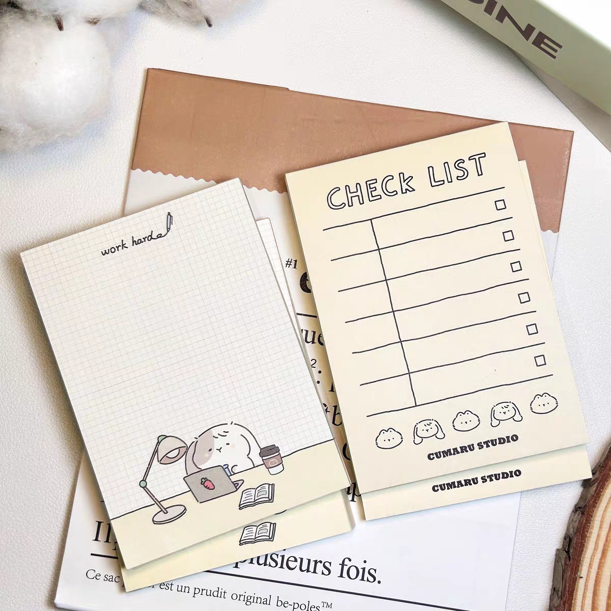 Meow & Bun All-in-One Cute Stationery Set β 15-Piece Gift Box for Journal Lovers
