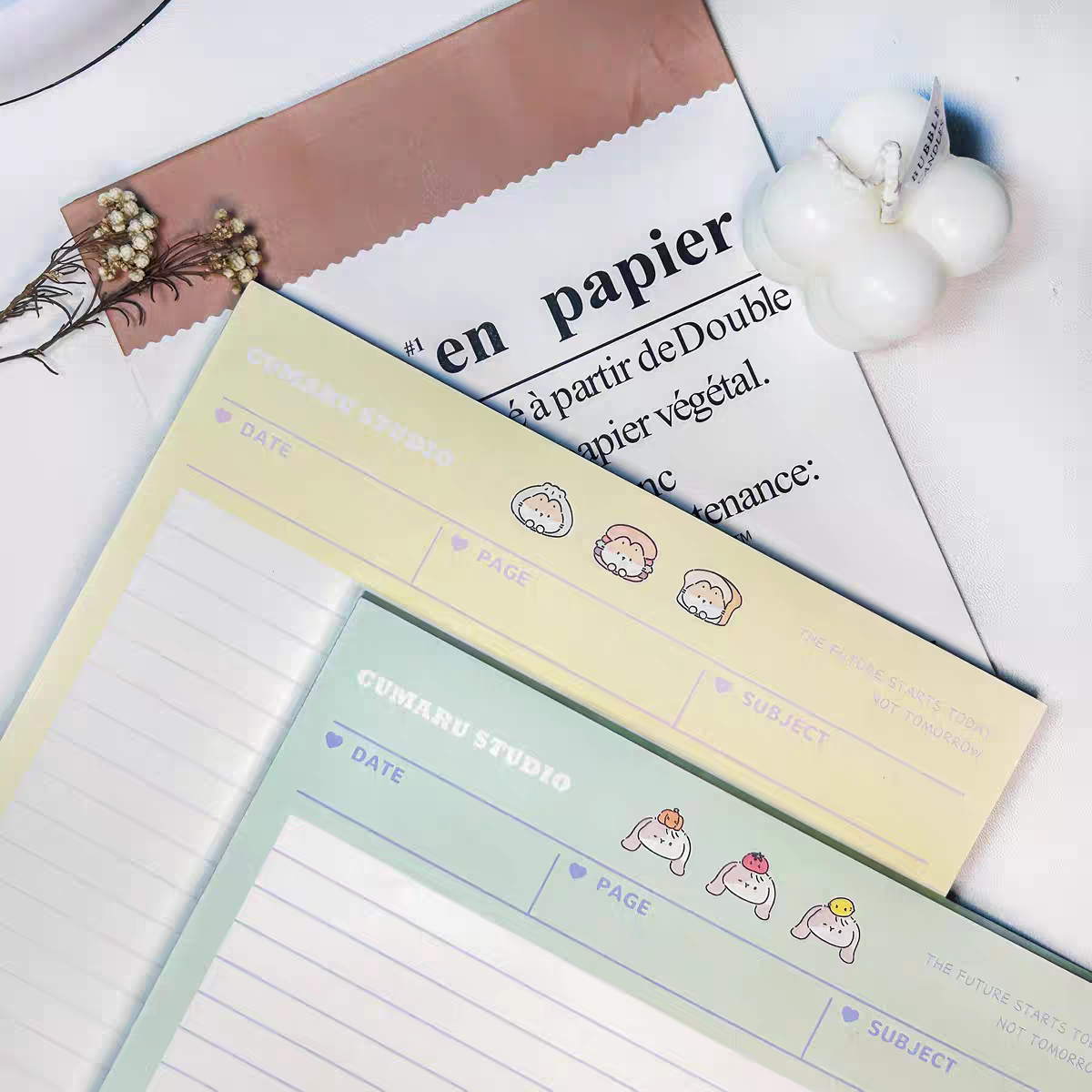 Meow & Bun All-in-One Cute Stationery Set β 15-Piece Gift Box for Journal Lovers