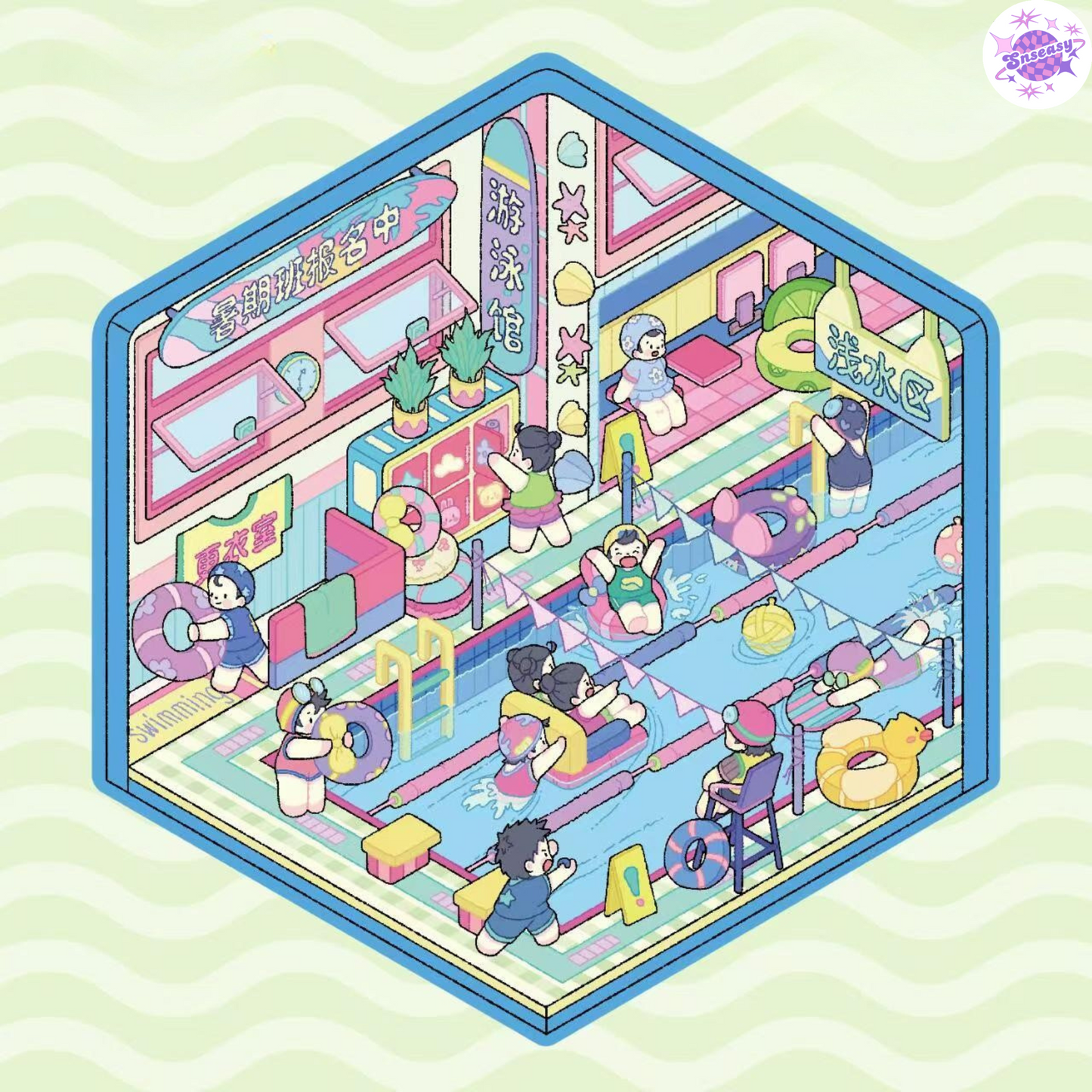 Miniature 3D Scene Stickers Scrapbook 7.0 – 20 Unique Themes: Purple Book (10 Themes) | Yellow Book (10 Themes)