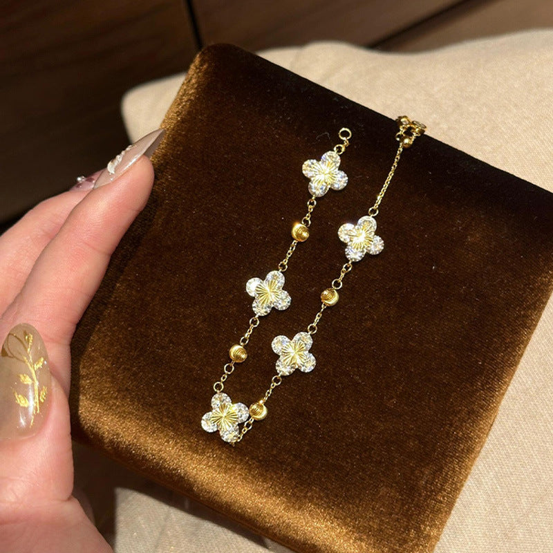 Vintage Clover Charm Bracelet