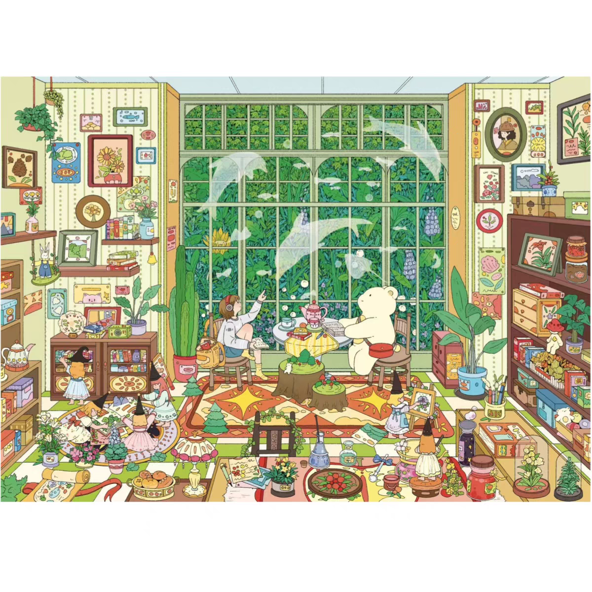 Original Nature House 2.0 – 3D Miniature Sticker Scenes - 4 Theme Sets