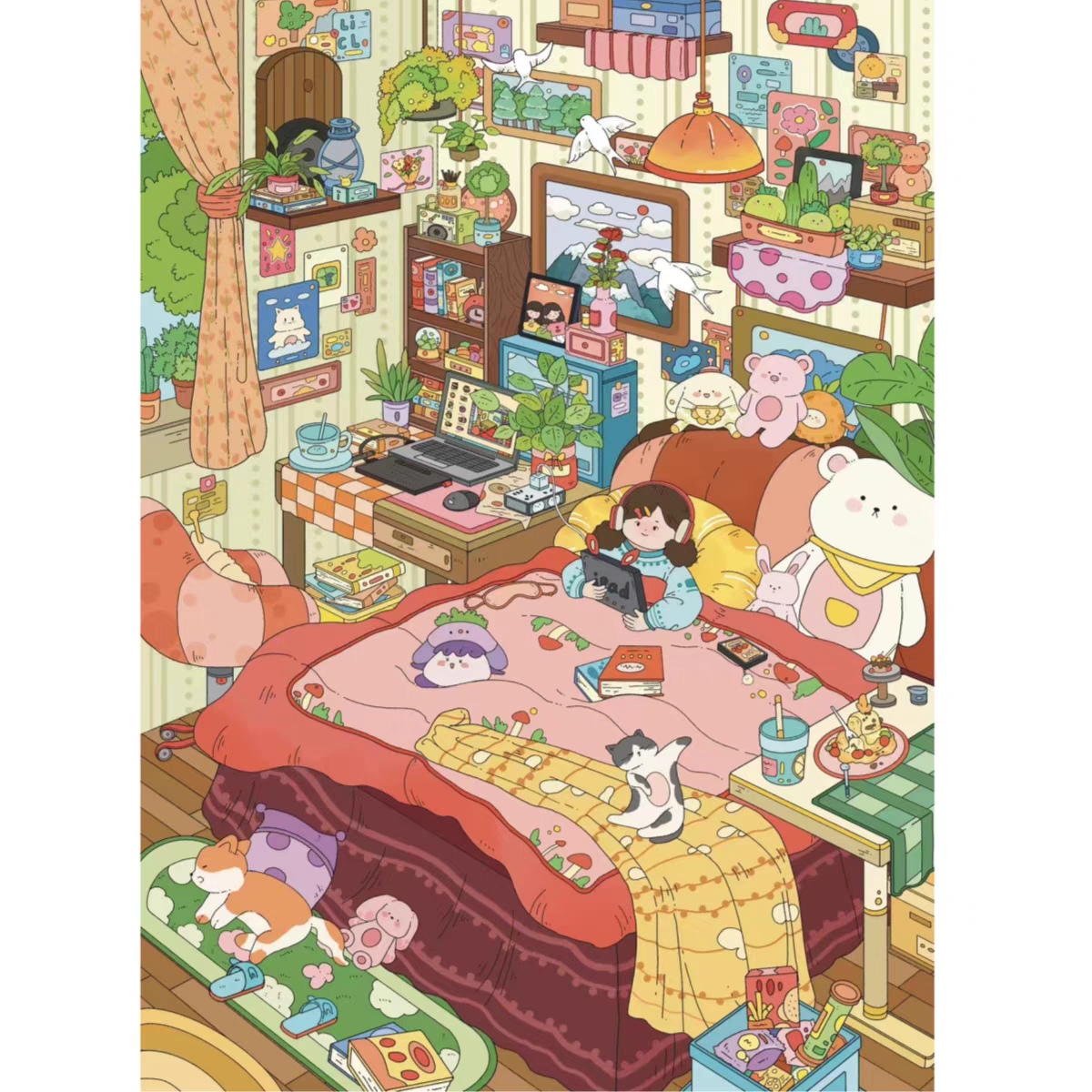 Original Nature House 2.0 – 3D Miniature Sticker Scenes - 4 Theme Sets