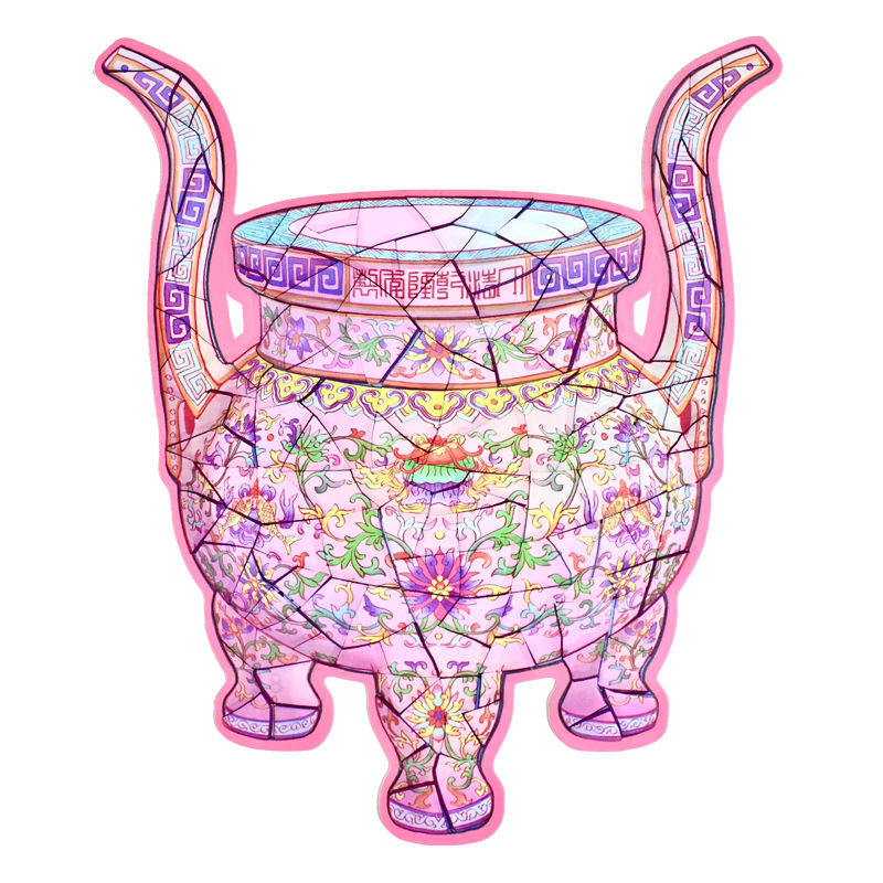 Plus Antique Restoration – 3D Miniature Sticker Scenes - 4 Theme Sets: Golden Bowl | Wishful Vase | Ancient Censer | Vintage Wine Pot
