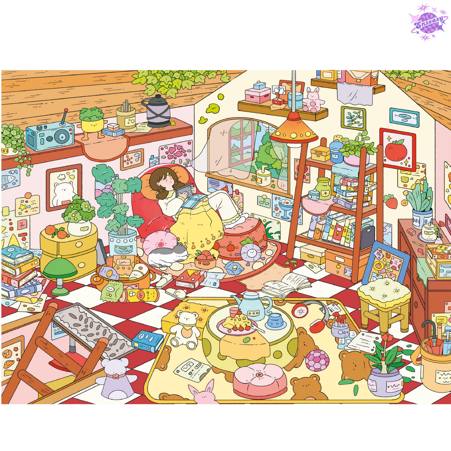 Plus Dream House 9.0 – 3D Miniature Sticker Scenes - 4 Theme Sets: Night House | Garden House | Treehouse | Warm House