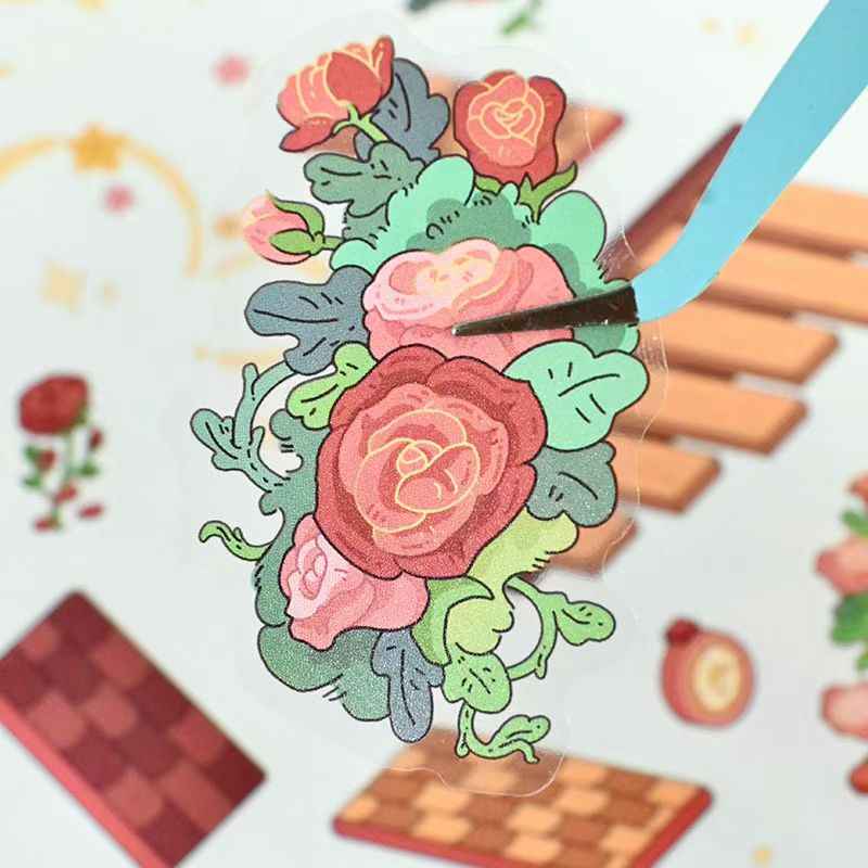 Plus The Little Prince 12.0 – 3D Miniature Sticker Scenes - 2 Theme Sets: Rose Garden | Geographer