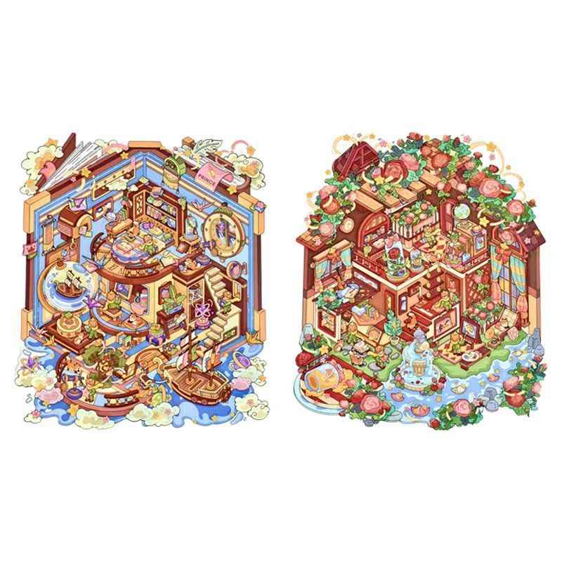 Plus The Little Prince 12.0 – 3D Miniature Sticker Scenes - 2 Theme Sets: Rose Garden | Geographer