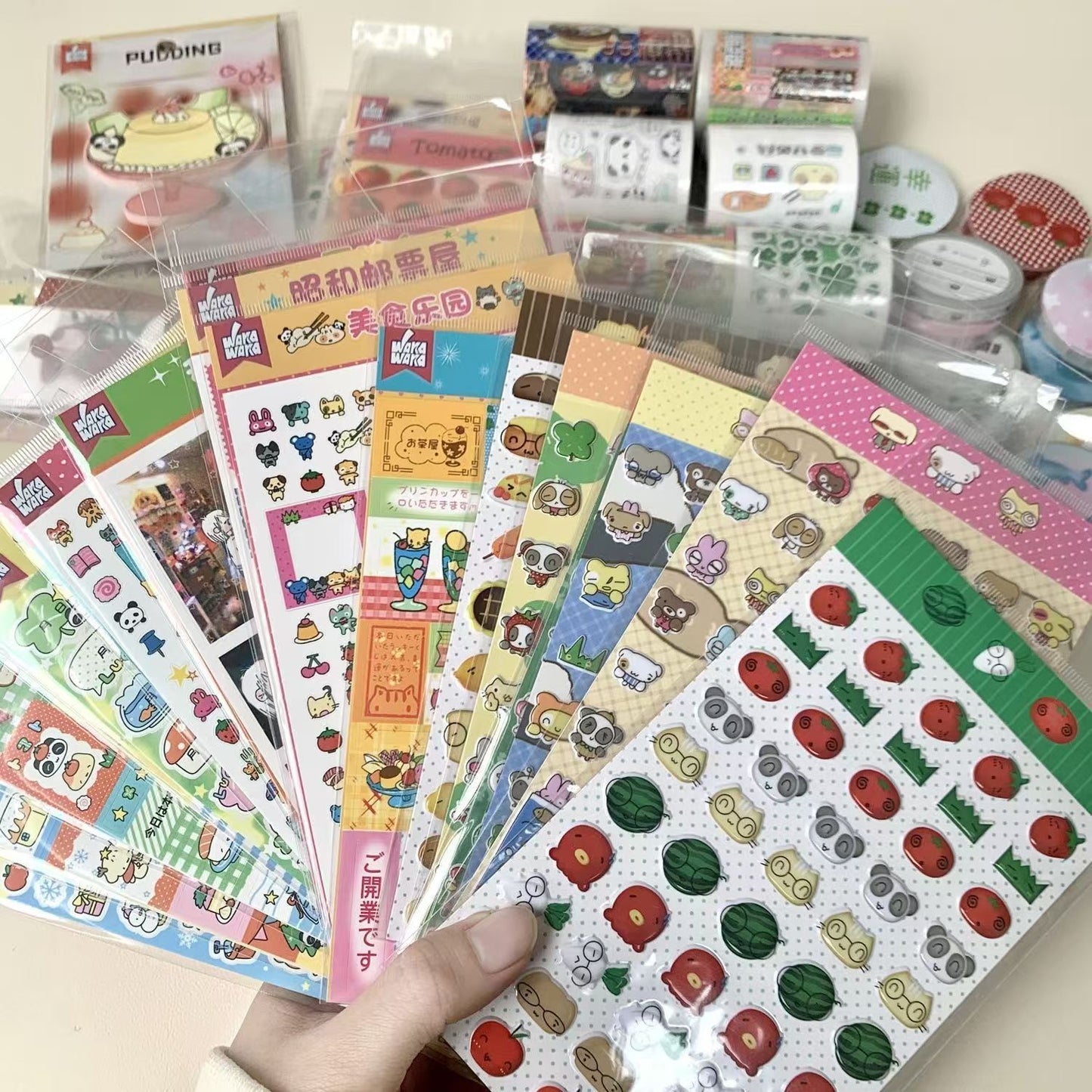 Retro Japanese Stationery Mystery Box – 20 Pieces of Vintage-Inspired Tapes, Stickers & Memo Pads