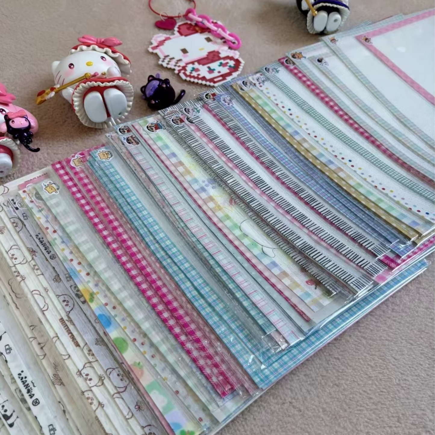 Reusable Baking Cloth for Fuse Beads – Heat-Resistant Ironing Sheet with Trimmed Edges (Random Border Color)
