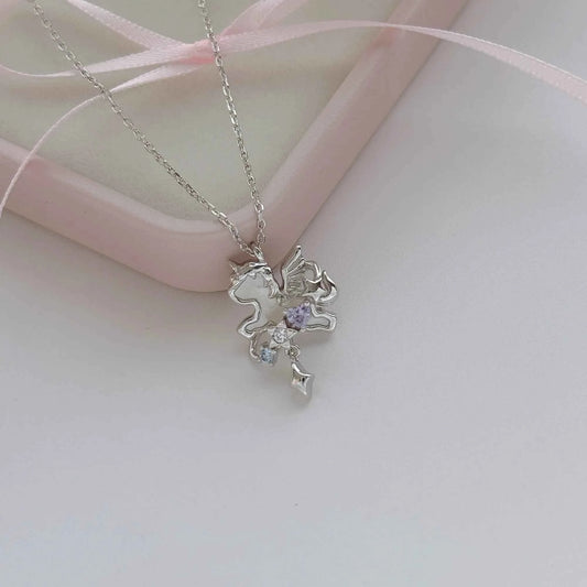 "Unicorn’s Guardian" 925 Sterling Silver Necklace – Magical, Minimalist, Gift-Ready (Copy)