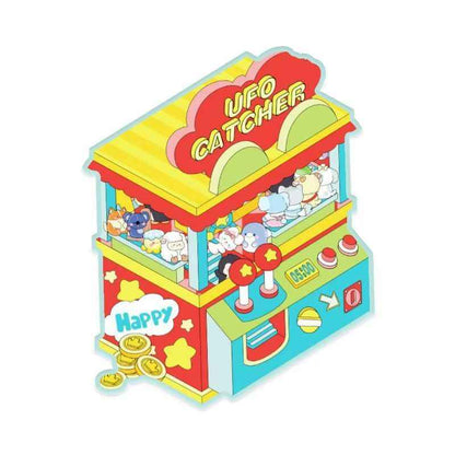 Foldable Gift Boxes – 4 Theme Sets: Handbag | Flower Shop | Claw Machine | Vanity Cabinet