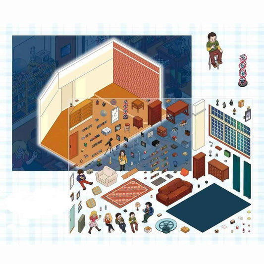 The Big Bang Theory 3D DIY Miniature Sticker Scenes