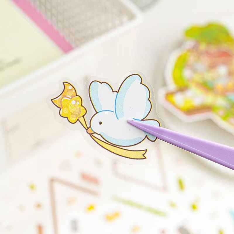 Cute Animal 19.0 Plus – 3D DIY Miniature Sticker Scenes - 4 Theme Sets: Treasure Island Elves | Cat Farm | Dream Cottage | Rabbit Farm