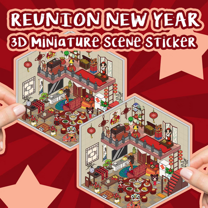 Original Detective Agency 3D DIY Miniature Sticker Scenes