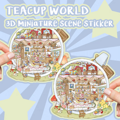 Original Detective Agency 3D DIY Miniature Sticker Scenes